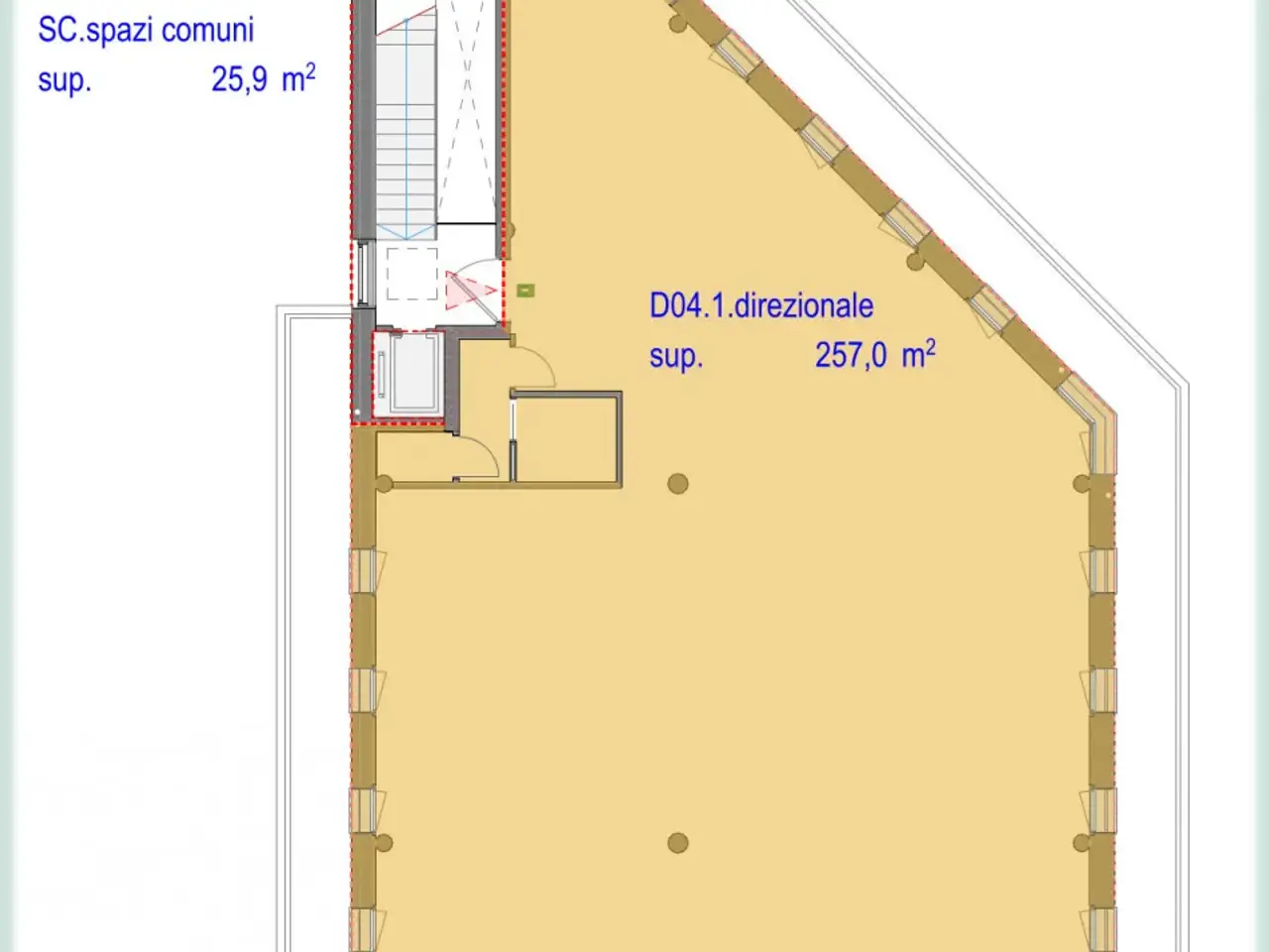 Ufficio in Via Noalese 1, Zero Branco, {3} - Planimetria 1
