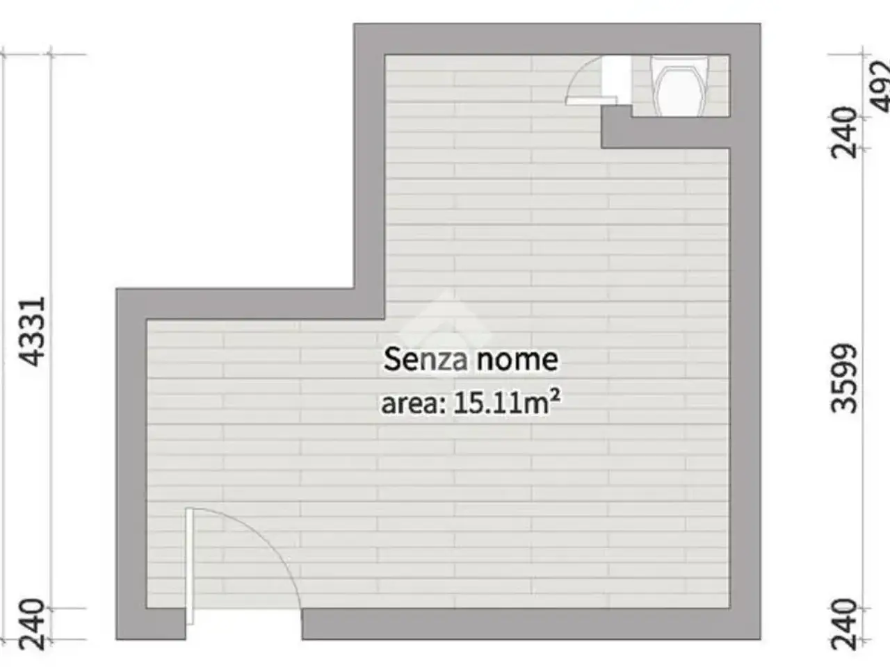 Negozio in Via Don Francesco Canipari 5, Borgo San Giacomo, {3} - Planimetria 1