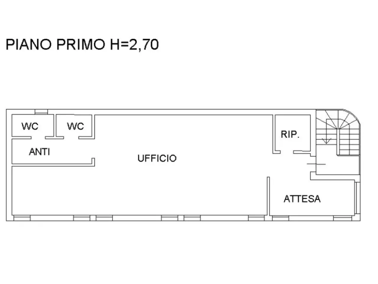 Ufficio in Via Donatello 17, Albignasego, {3} - Planimetria 1