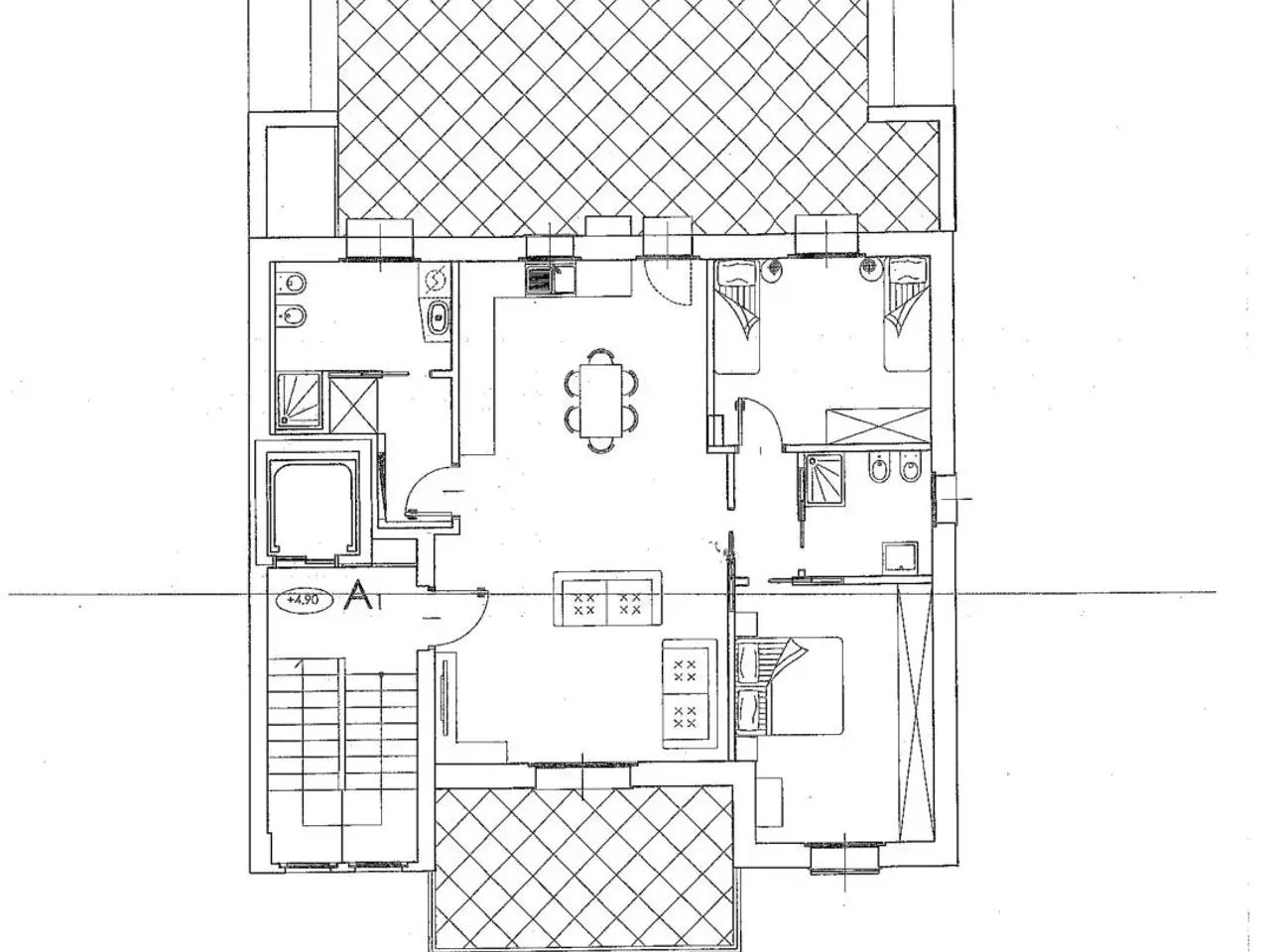 Quadrilocale in Via Vandalino 69, Torino - Planimetria 1