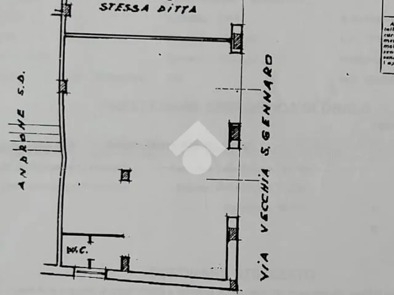 Negozio in Via Vecchia S. Gennaro 123, Pozzuoli, {3} - Planimetria 1