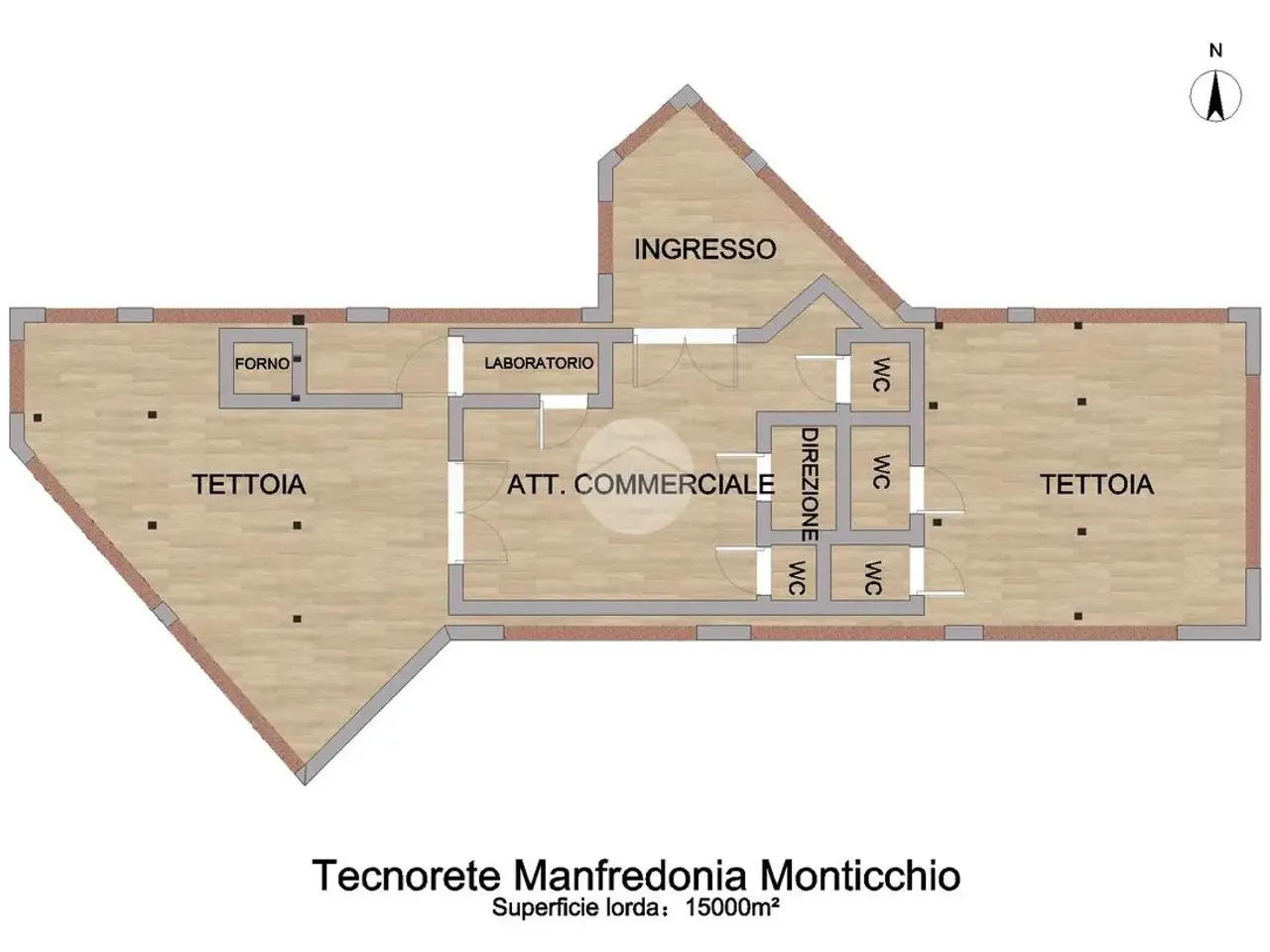 Palazzina commerciale in Manfredonia Località Sciale degli Zingari, Manfredonia, {3} - Planimetria 1