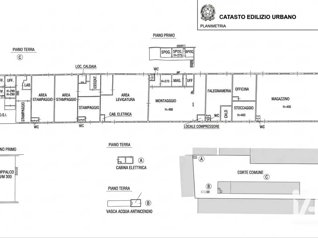 Capannone in Via Cadimarco 16, Fiesse, {3} - Planimetria 1