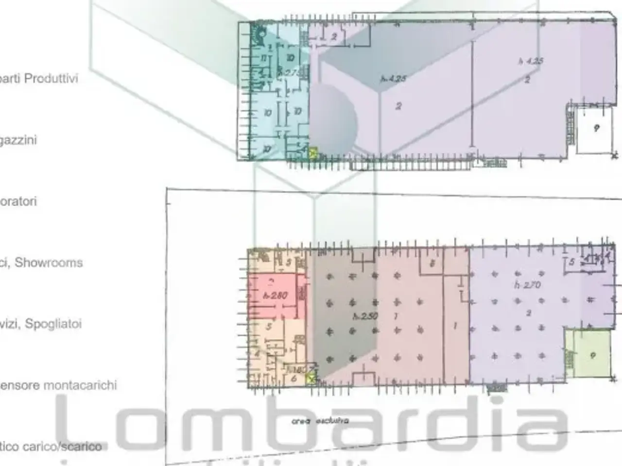 Capannone in Via Budriago 4, Carvico, {3} - Planimetria 1
