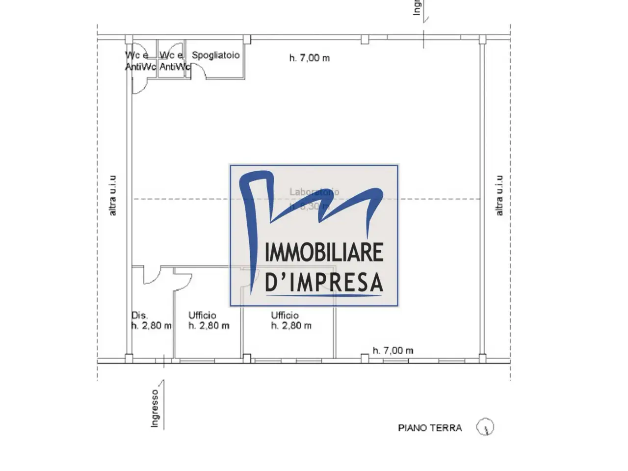 Capannone in Via Ferdinando Bernini, Parma, {3} - Planimetria 1