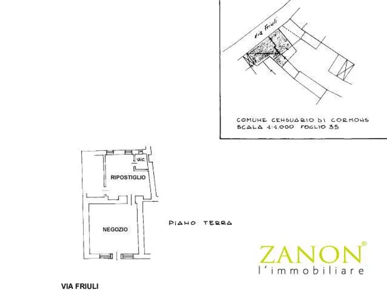 Negozio in Via Friuli 20, Cormons, {3} - Planimetria 1