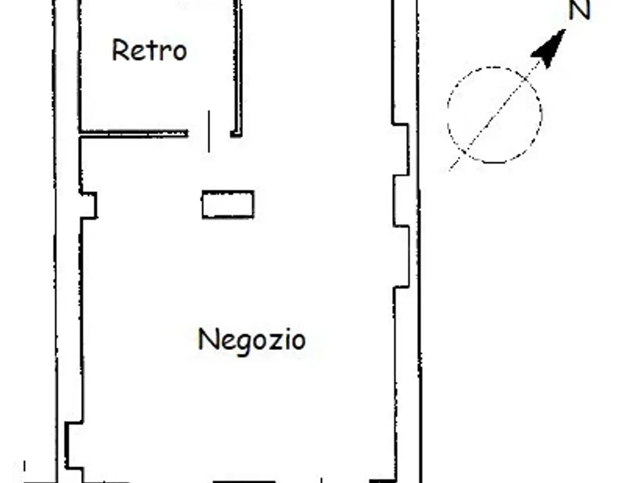 Negozio in Via San Secondo 54, Torino, {3} - Planimetria 1
