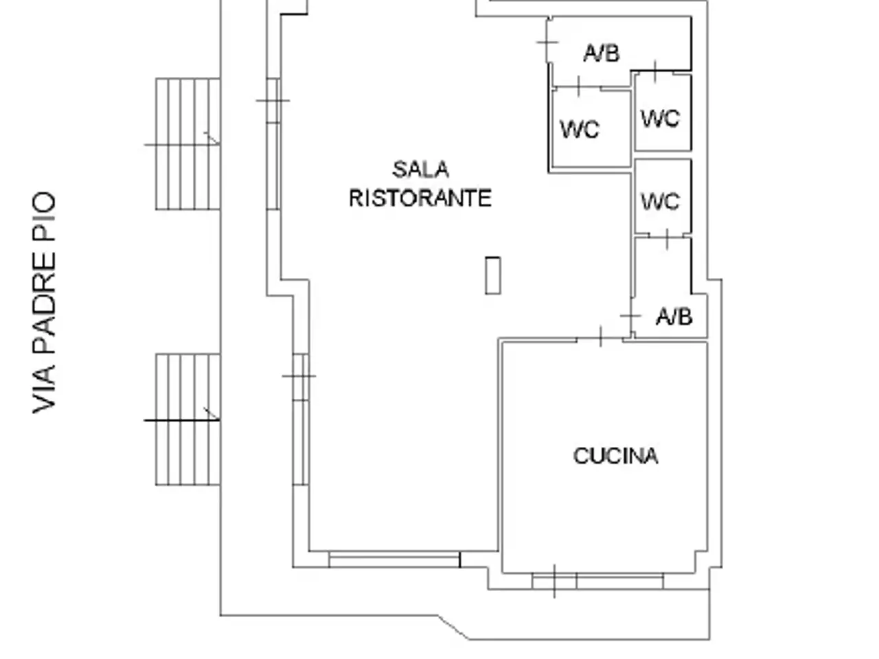 Negozio in Via Padre Pio 42, Maddaloni, {3} - Planimetria 1