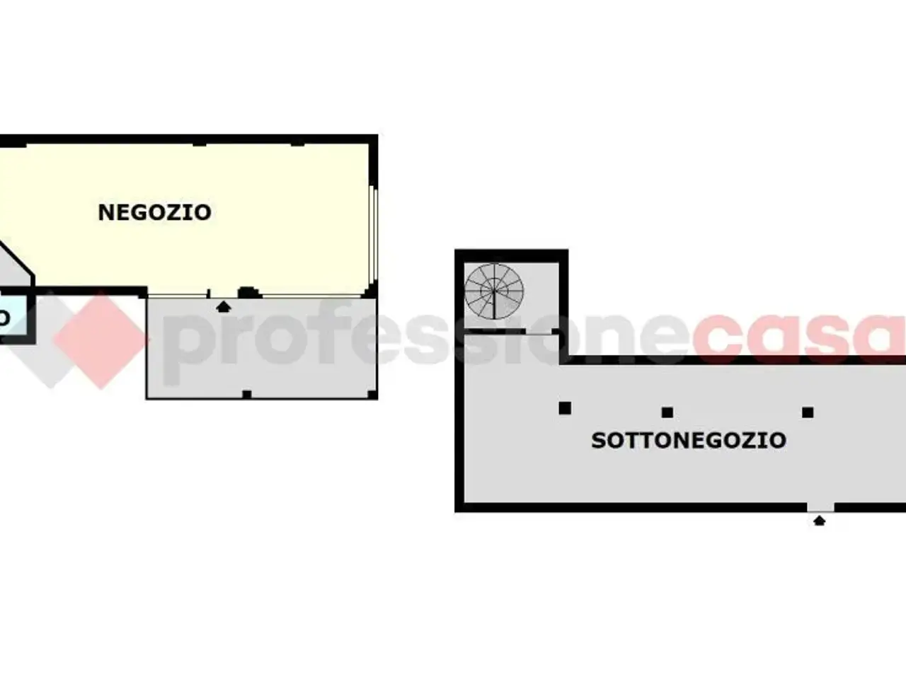 Negozio in Via delle Ubiere, Osio Sotto, {3} - Planimetria 1