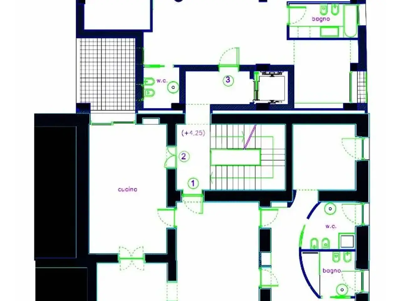 Ufficio in Via Roma 107, Caserta, {3} - Planimetria 1