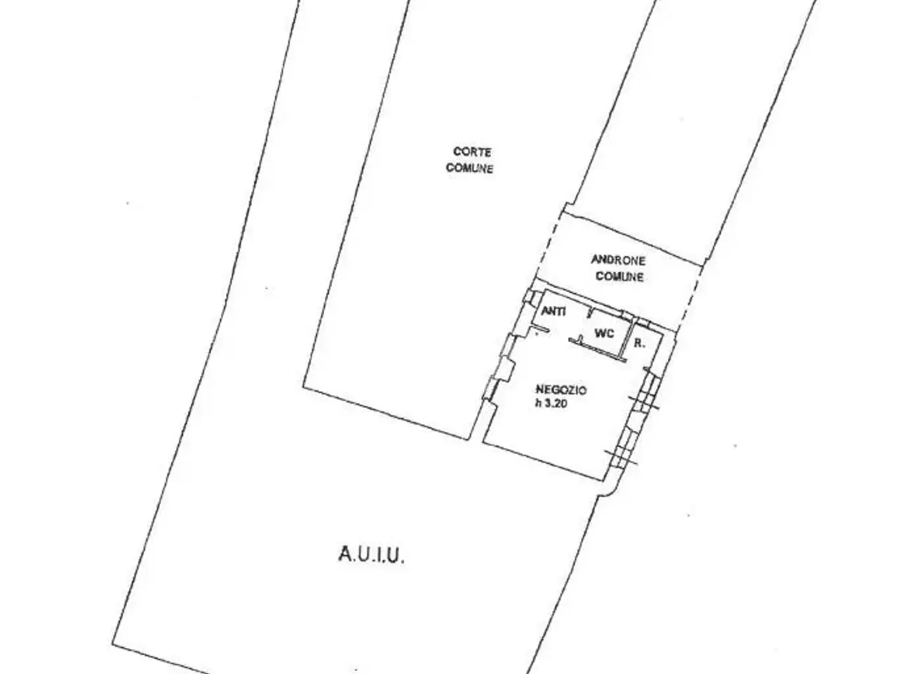Negozio in Via Monsignor Gatti 5, Ospitaletto, {3} - Planimetria 1