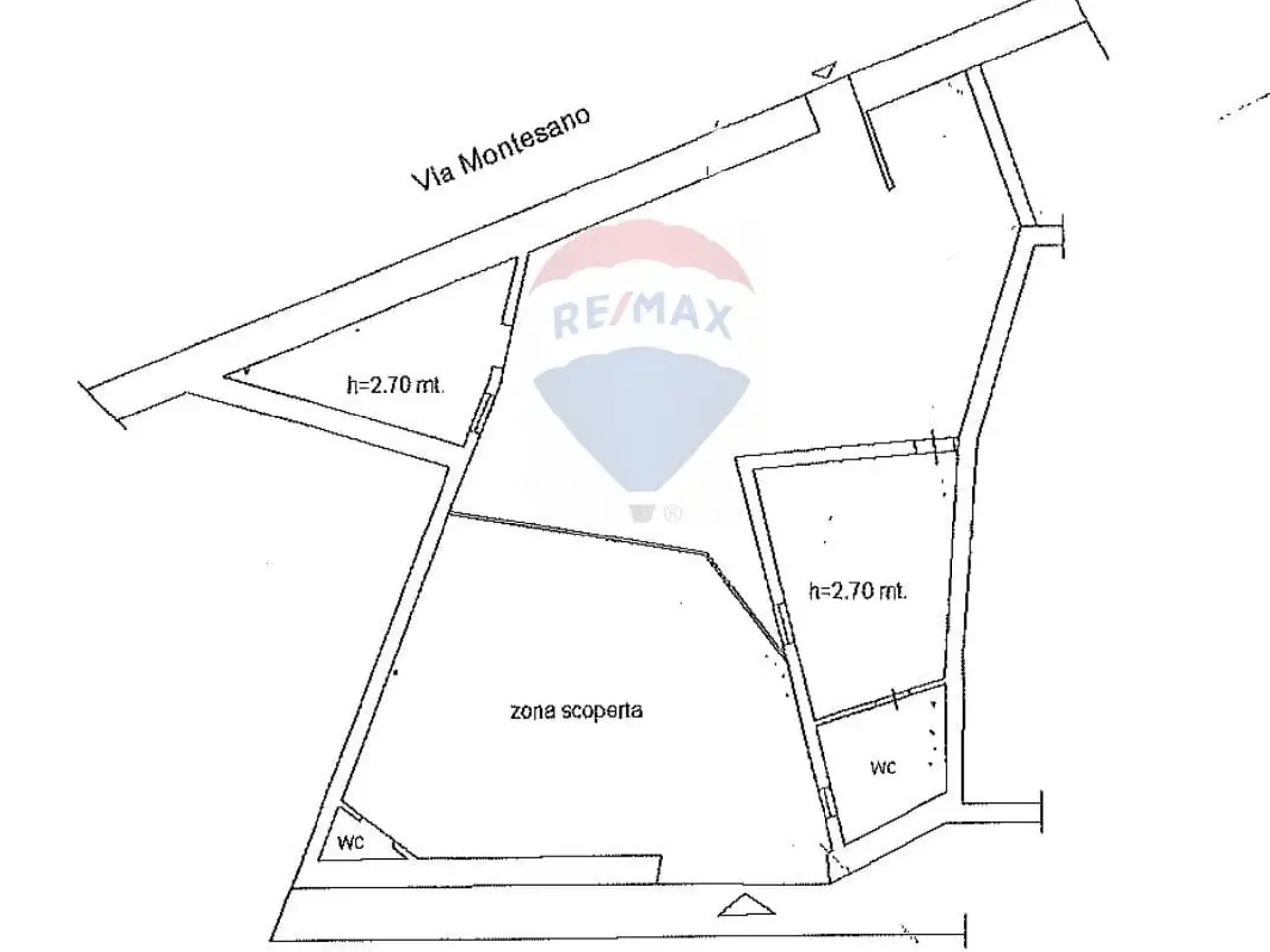 Negozio in Via Cappella dei Cangiani 26/C, Napoli, {3} - Planimetria 1