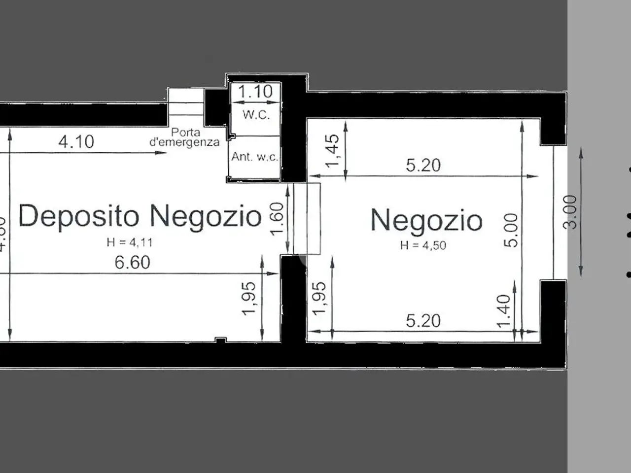 Negozio in Via Marte 7, Marcianise, {3} - Planimetria 1