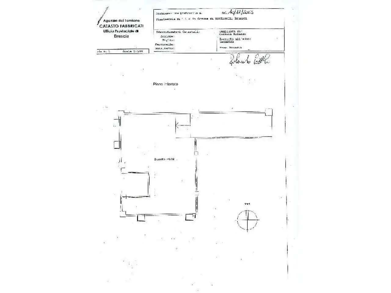 Capannone in Via Europa 5, Monticelli Brusati, {3} - Planimetria 1