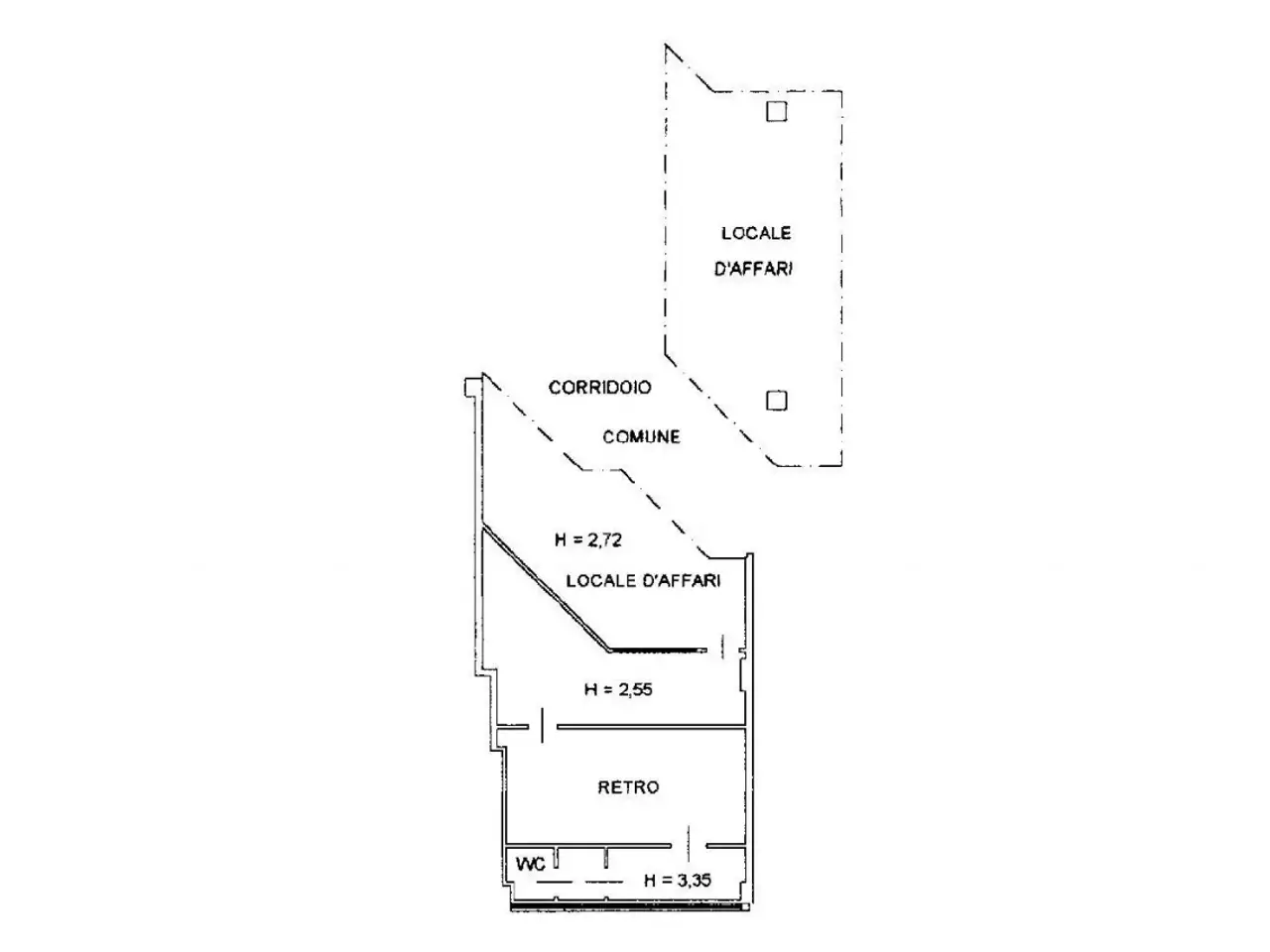 Negozio in Via Italo Svevo, N. 14-16, Trieste, {3} - Planimetria 1