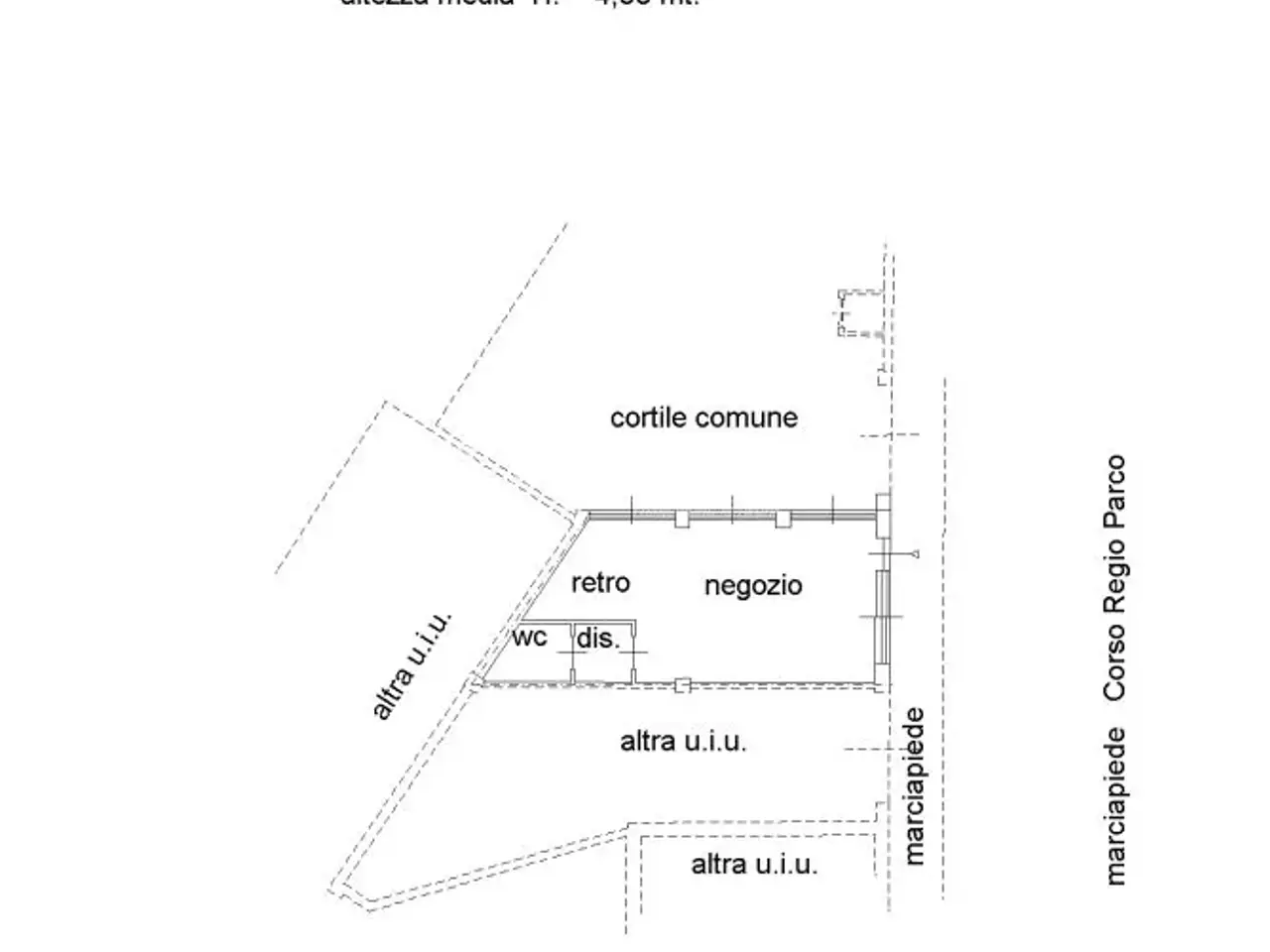 Negozio in Corso Regio Parco 171/C, Torino, {3} - Planimetria 1