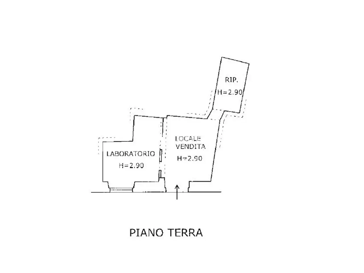 Negozio in Via Cavour, Corridonia, {3} - Planimetria 1