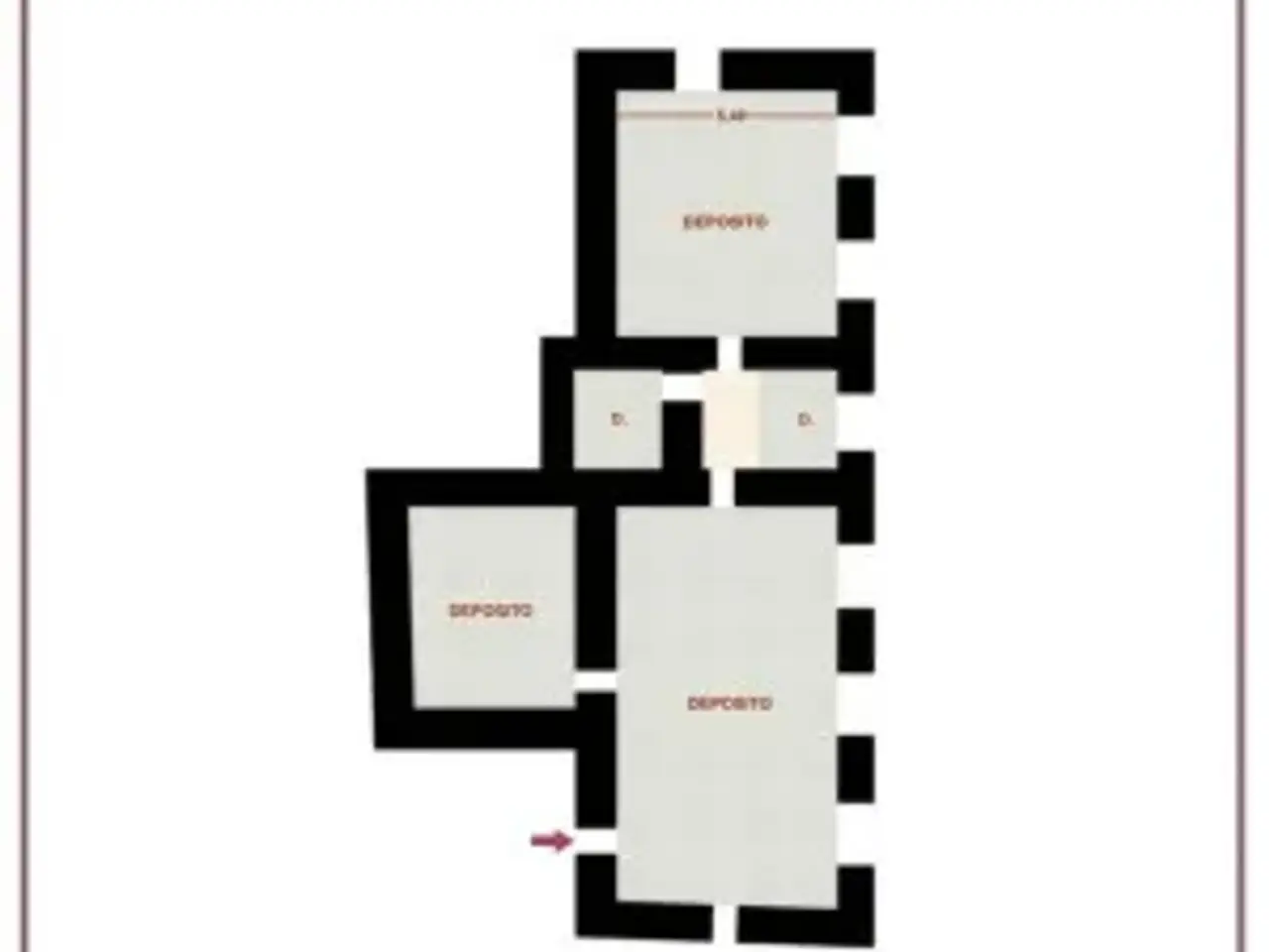 Magazzino in Piazzetta Aniello Falcone, Napoli, {3} - Planimetria 1
