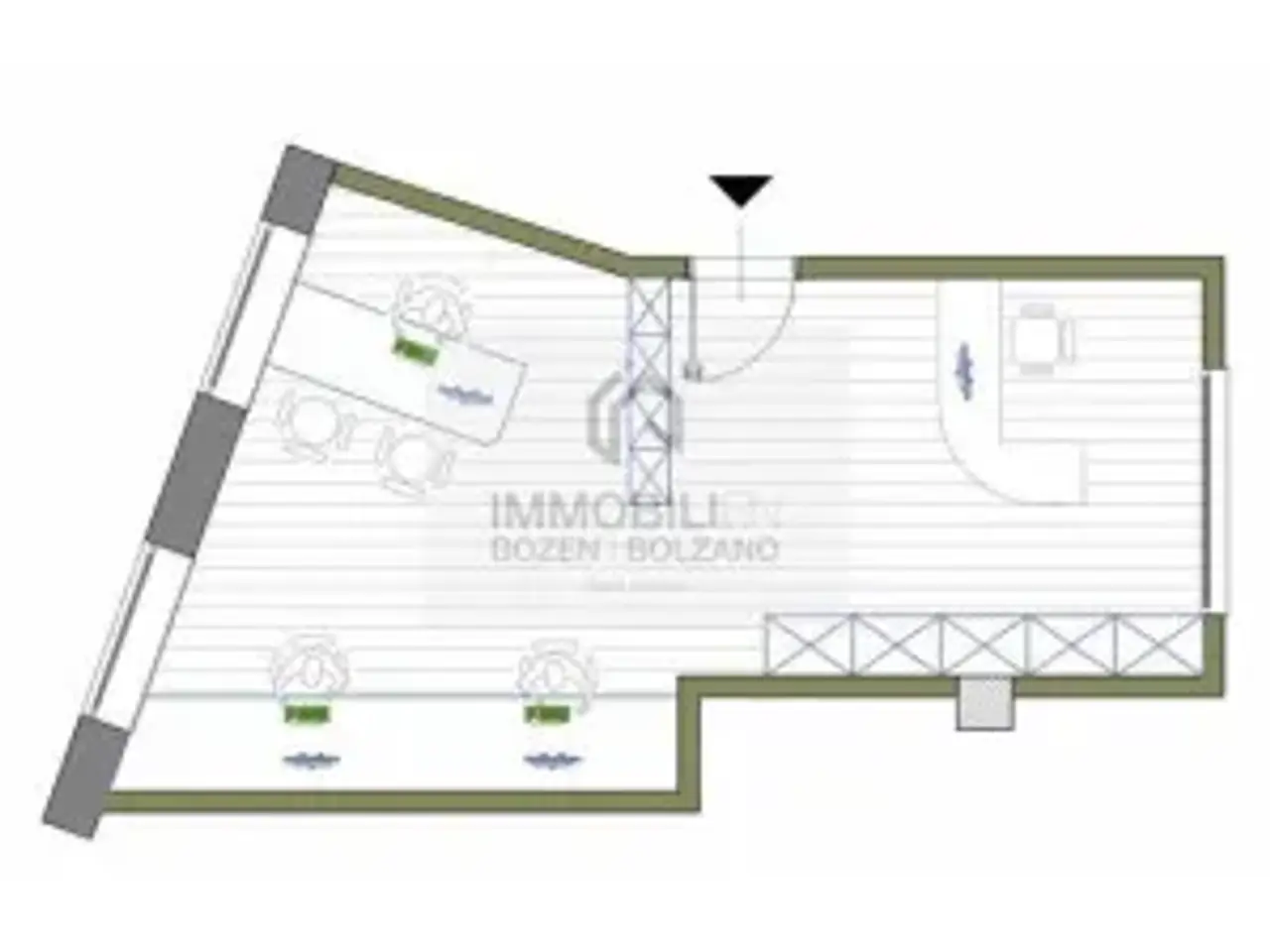 Ufficio in Via Maso della Pieve 7b, Bolzano, {3} - Planimetria 1