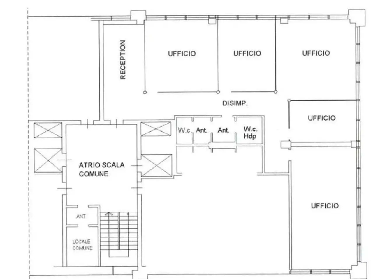 Ufficio in Via Brini 45, Bologna, {3} - Planimetria 1
