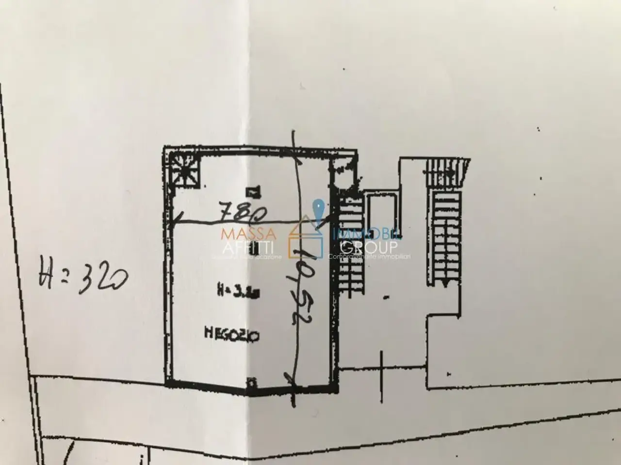 Negozio in Via Giovan Pietro 16, Carrara, {3} - Planimetria 1