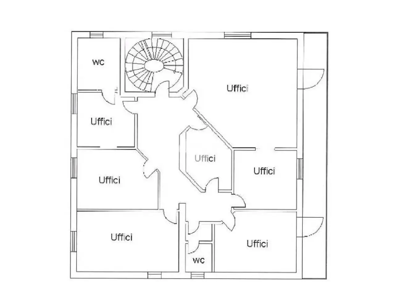 Ufficio in Corso Italia 131, Montalto Uffugo, {3} - Planimetria 1