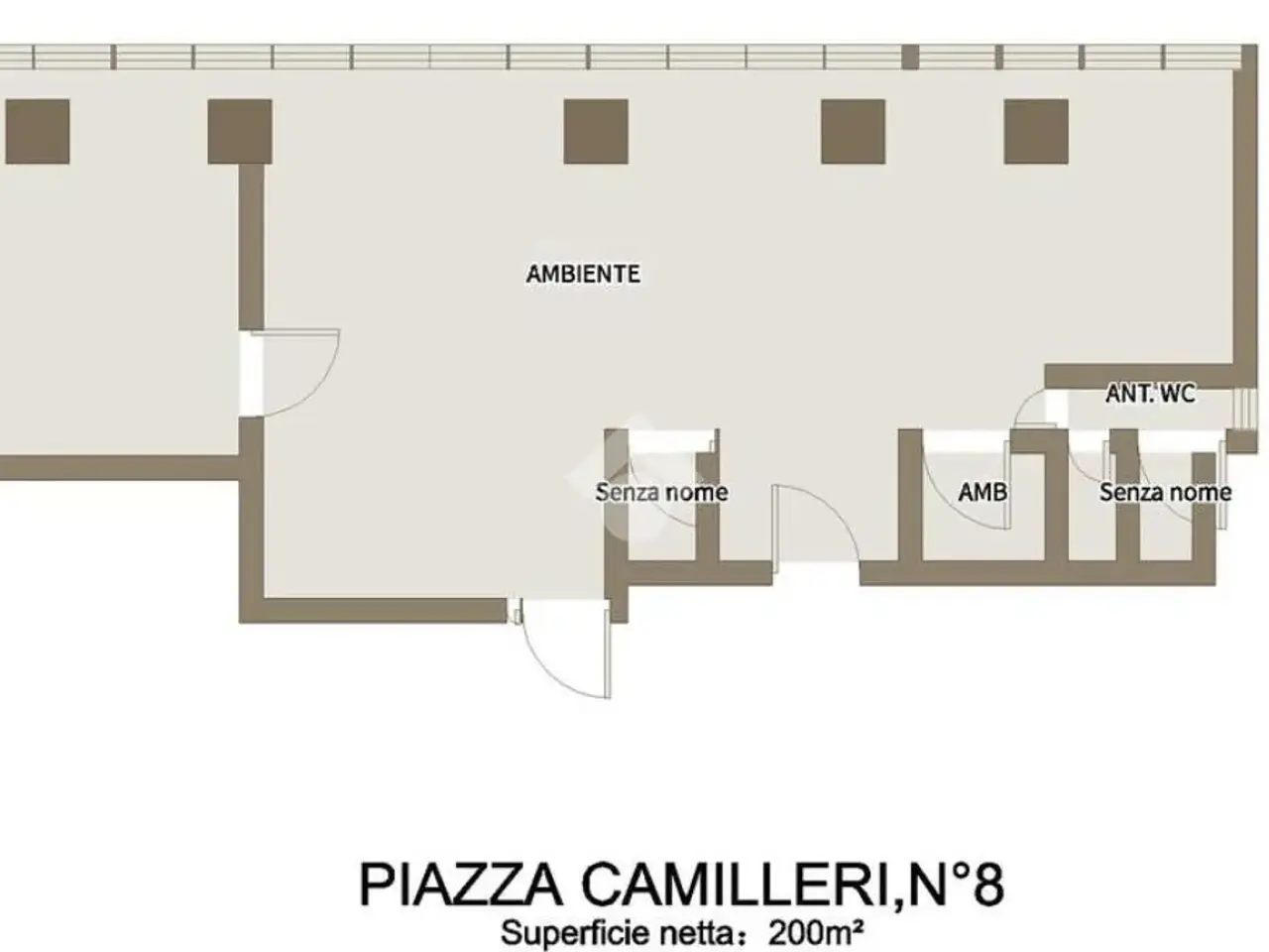 Ufficio in Piazza Andrea Camilleri 8, Palermo, {3} - Planimetria 1