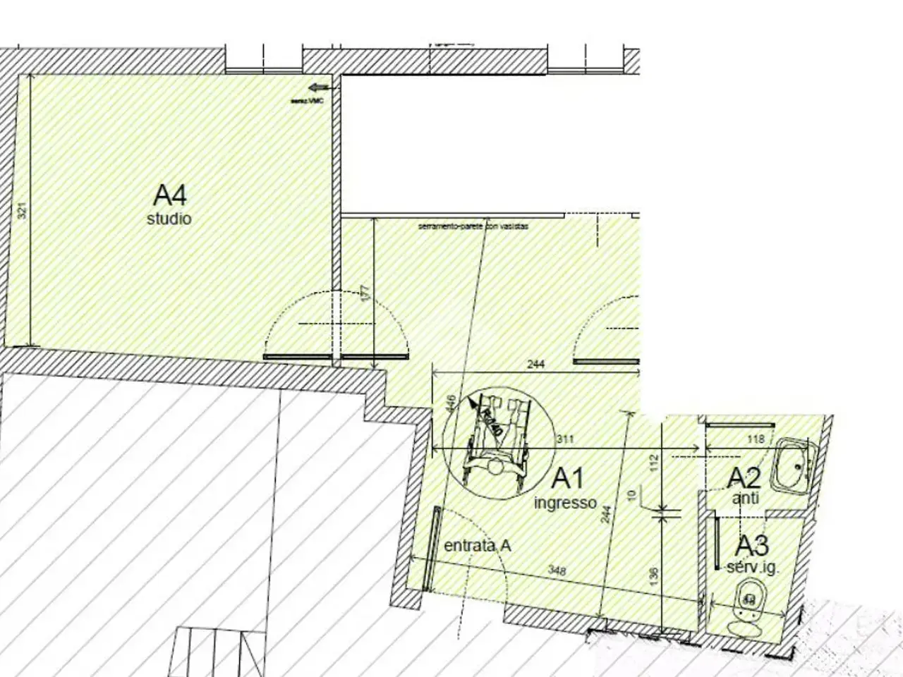 Ufficio in Via S. Fermo 35, Padova, {3} - Planimetria 1