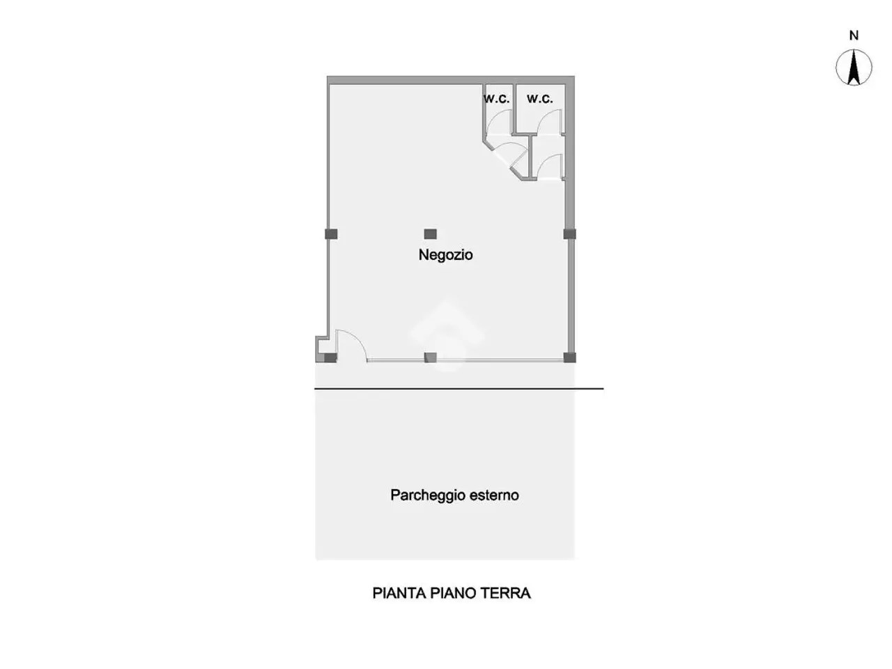 Negozio in Via Certosa 11, Nereto, {3} - Planimetria 1