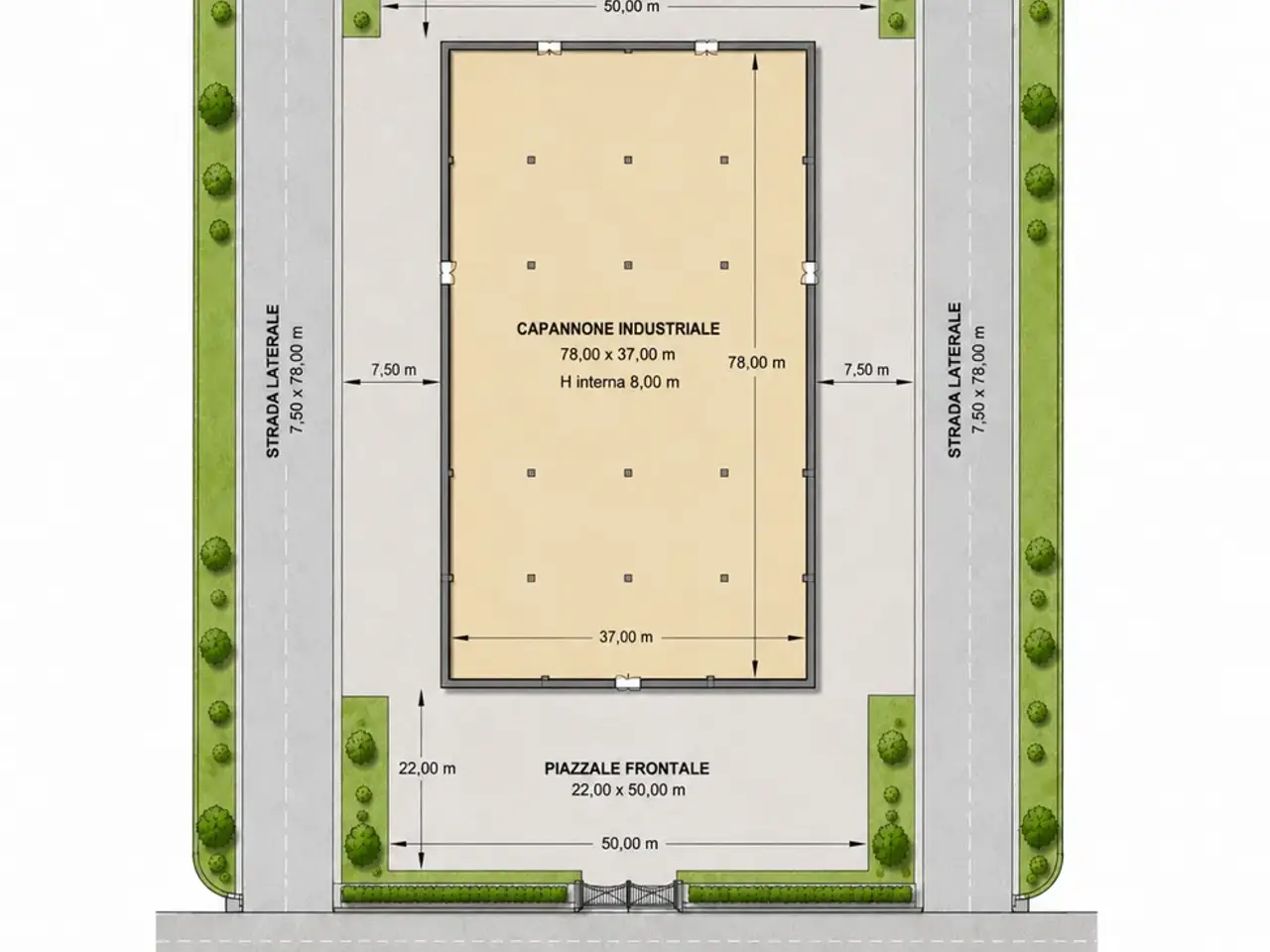 Capannone in Via Centola 10, Campi Bisenzio, {3} - Planimetria 1
