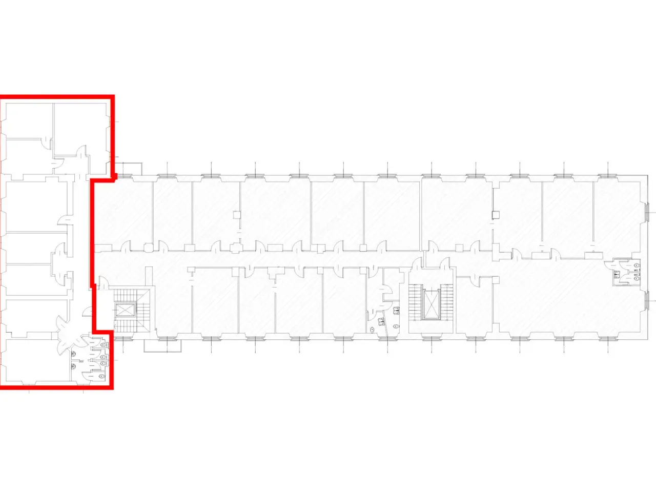 Ufficio in Via Giovanni Battista Pergolesi 8, Milano, {3} - Planimetria 1