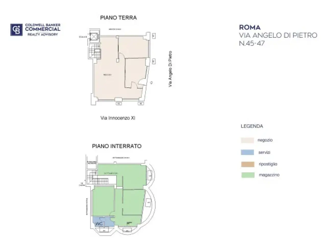 Negozio in Via Innocenzo XI 63/65, Roma, {3} - Planimetria 1