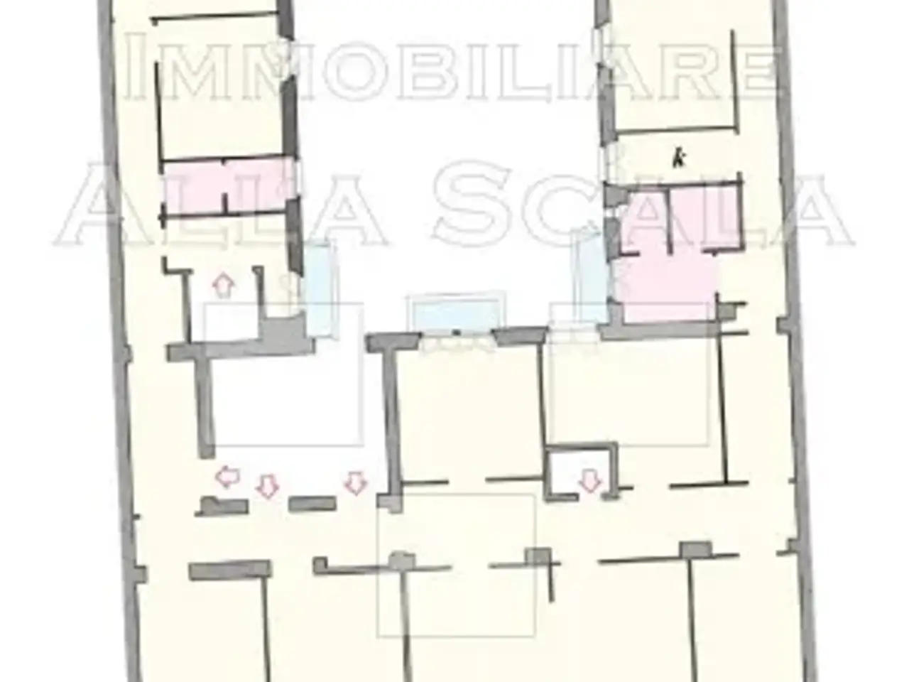 Ufficio in Via San Gregorio, Milano, {3} - Planimetria 1