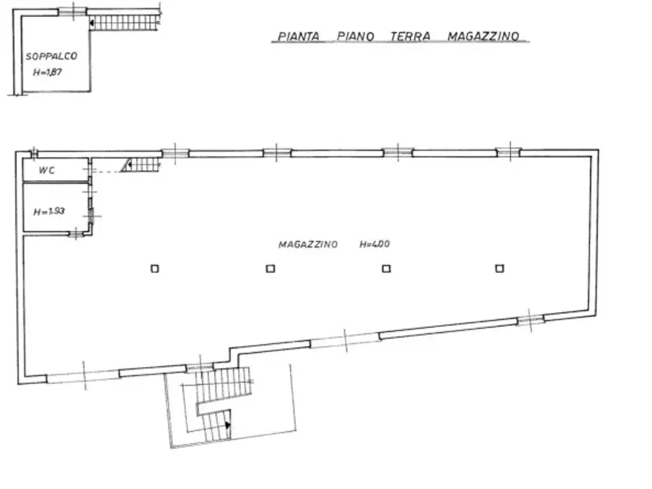 Magazzino in Via Vittorio Alpe, Roma, {3} - Planimetria 1