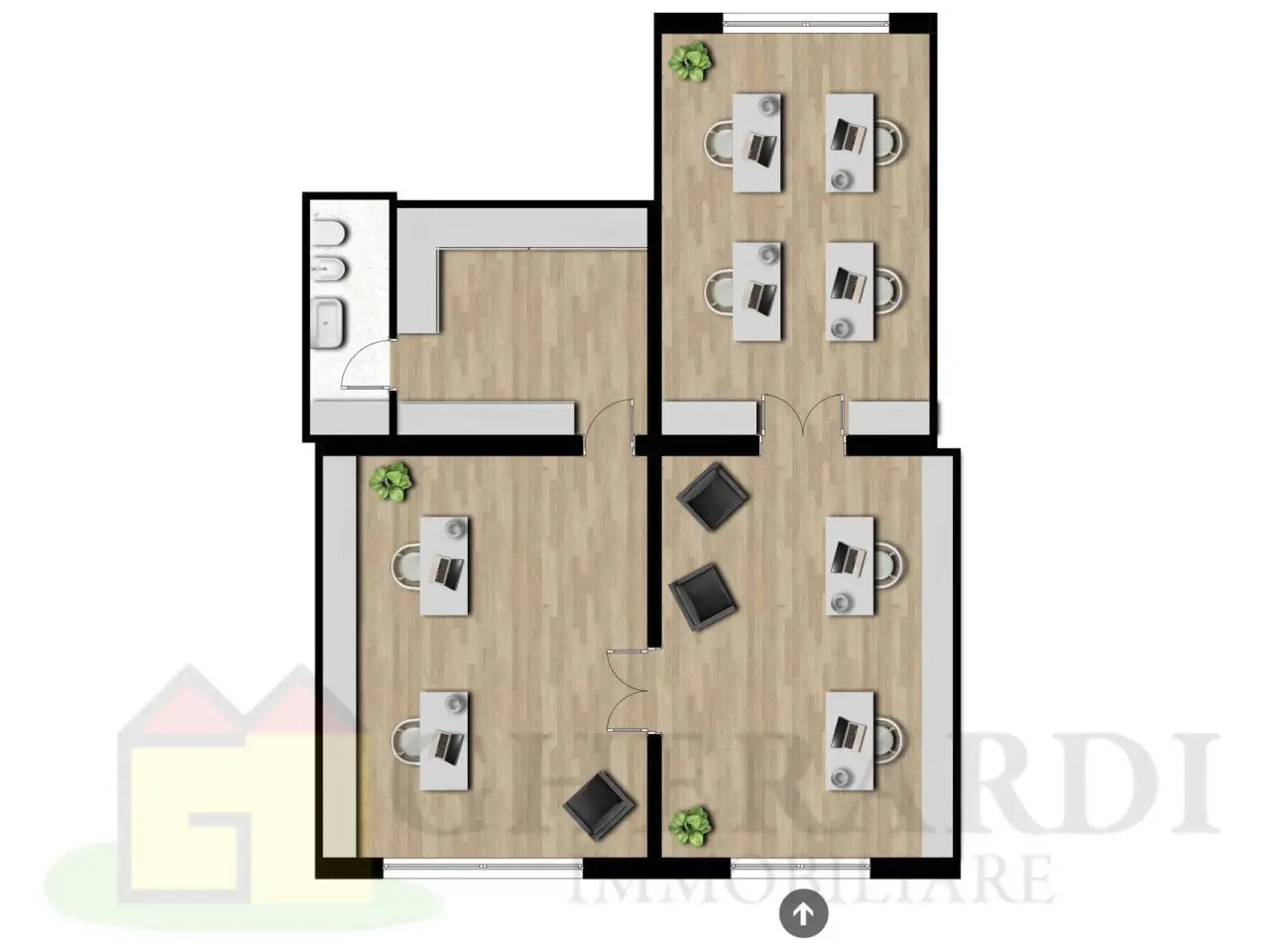 Negozio in Via Ravenna 862, Ferrara, {3} - Planimetria 1