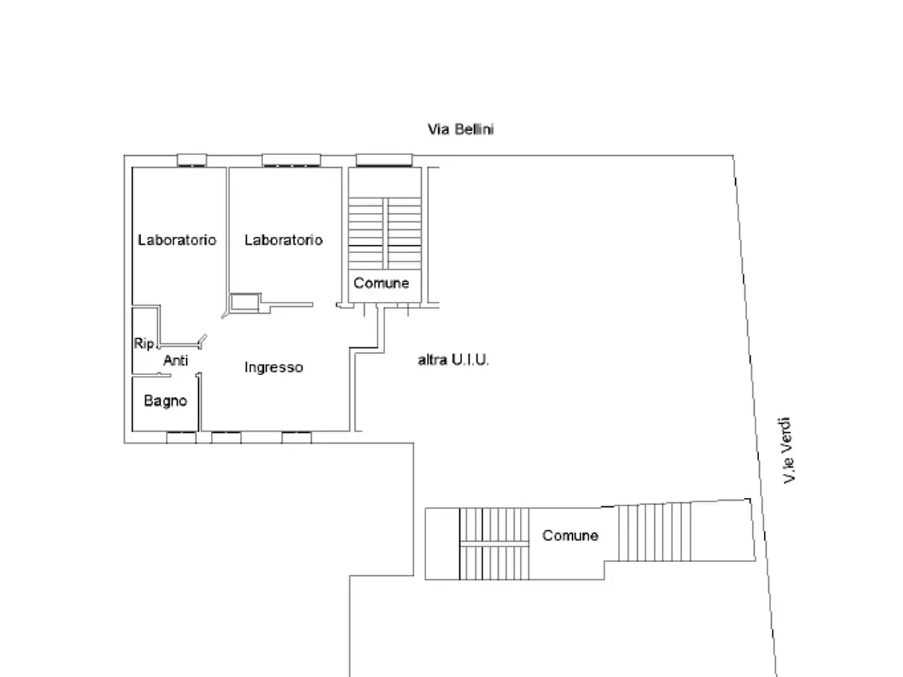 Laboratorio in Via Vincenzo Bellini, Modena, {3} - Planimetria 1