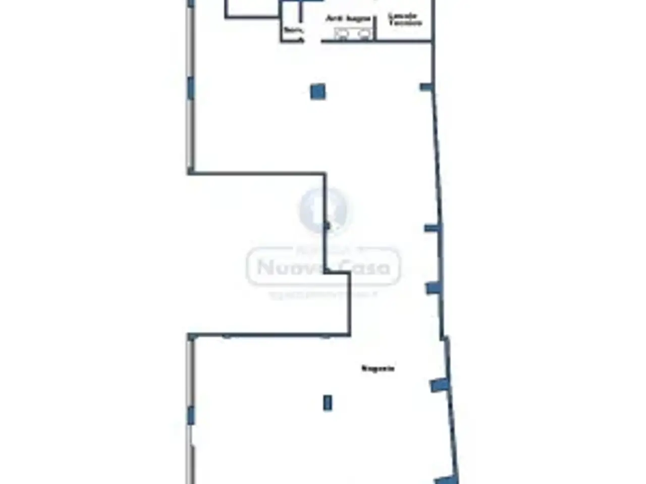 Negozio in Via Giuseppe Mazzini 55/a, Ravenna, {3} - Planimetria 1