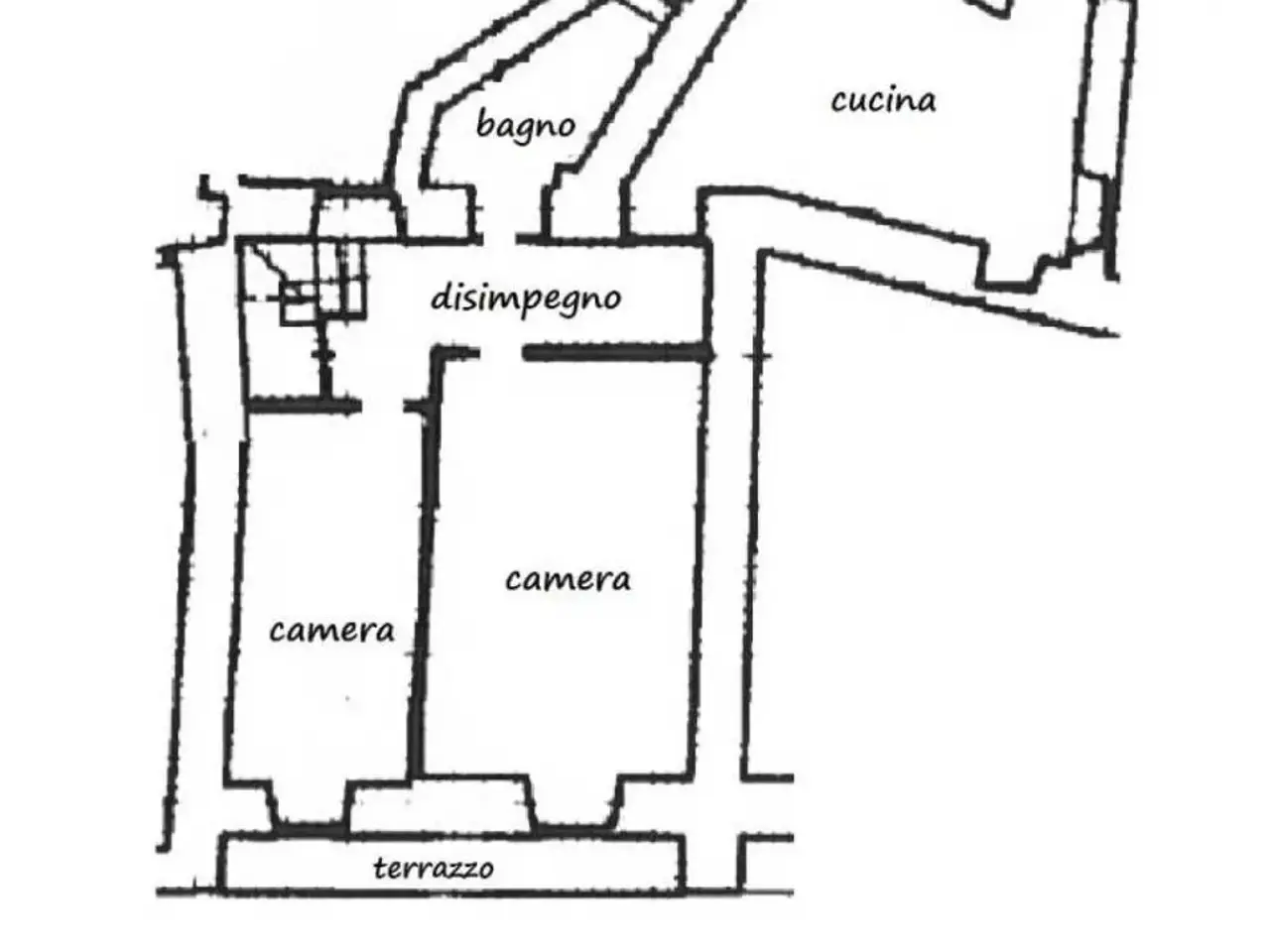 Trilocale in {3}, Via Umberto I - Planimetria 1