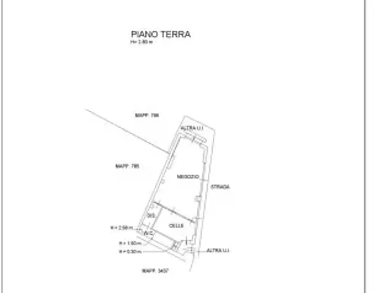 Negozio in Via Blessagno 14, Centro Valle Intelvi, {3} - Planimetria 1
