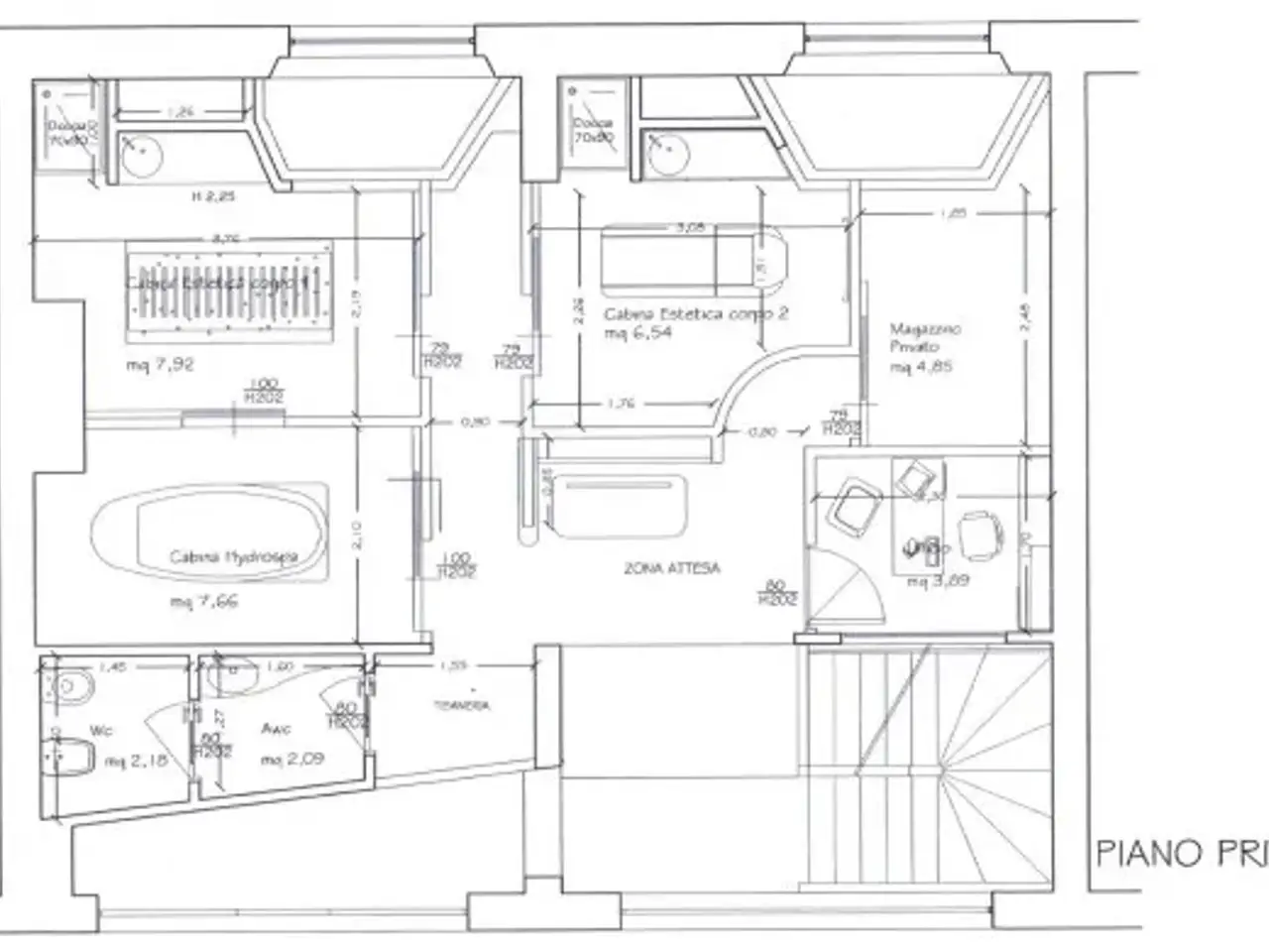 Ufficio in Viale Giuseppe Giusti 93, Lucca, {3} - Planimetria 1