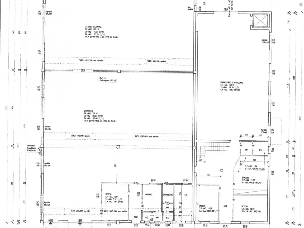 Capannone in Via Carpi Ravarino, Soliera, {3} - Planimetria 1