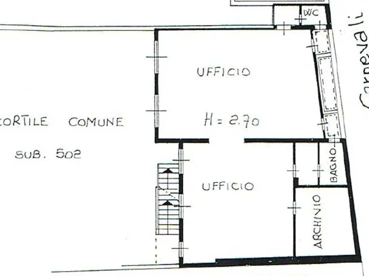 Ufficio in Via Carnevali Piccio 18, Cremona, {3} - Planimetria 1