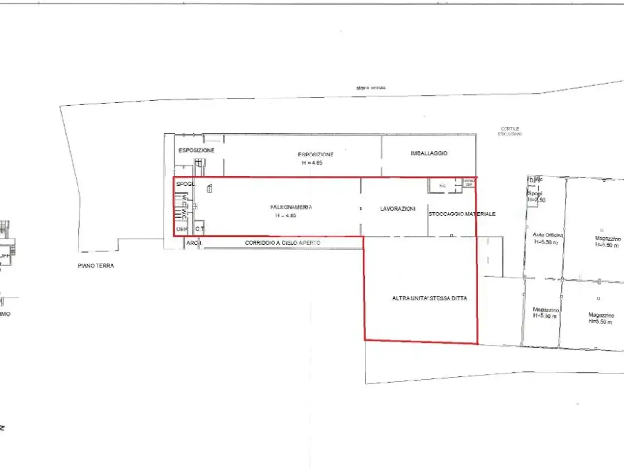 Capannone in Via Ceratelli 2, Castiglione Delle Stiviere, {3} - Planimetria 1