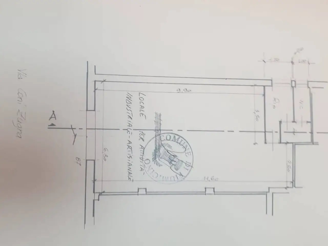 Negozio in Via Coni Zugna 87, Fiumicino, {3} - Planimetria 1