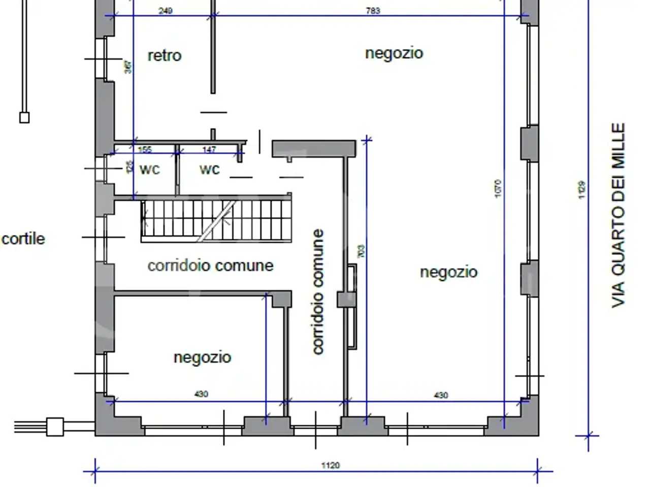 Negozio in Via Vandalino 142, Torino, {3} - Planimetria 1