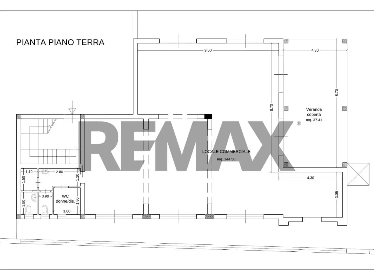 Esercizio commerciale in Via Manzoni 2, Augusta, {3} - Planimetria 1