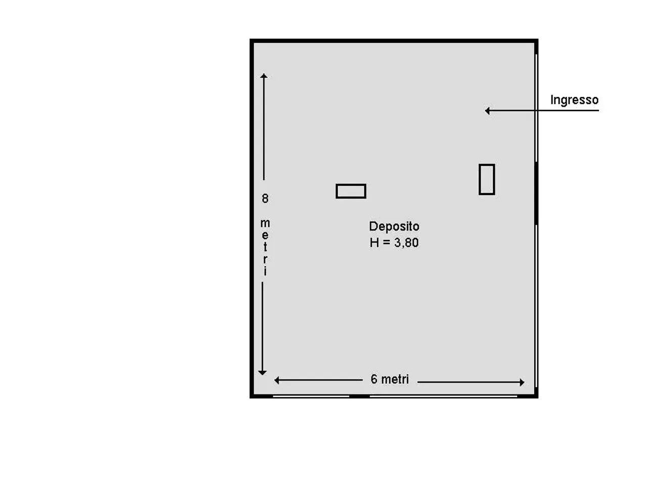Magazzino in Via del Bosco 324, Catania, {3} - Planimetria 1