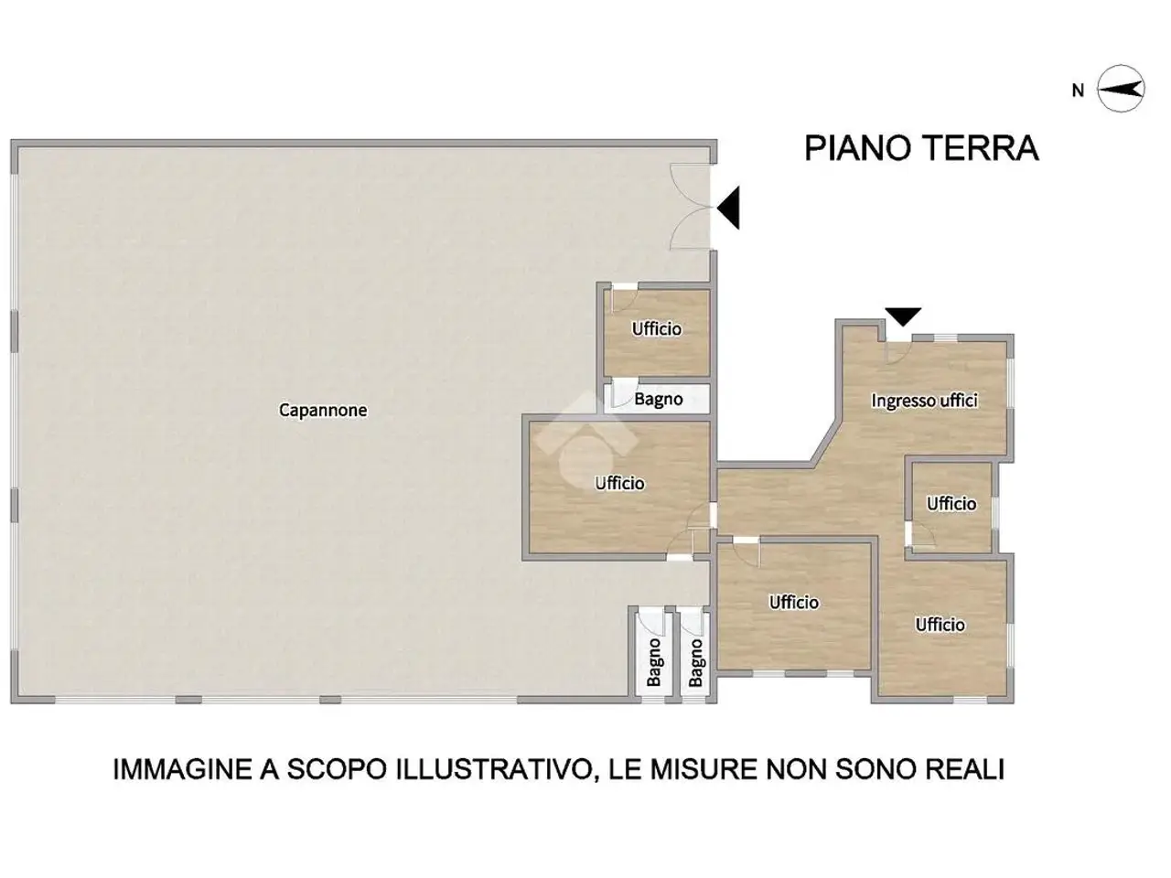 Capannone in Strada San Filippo 5, Porto Sant'Elpidio, {3} - Planimetria 1