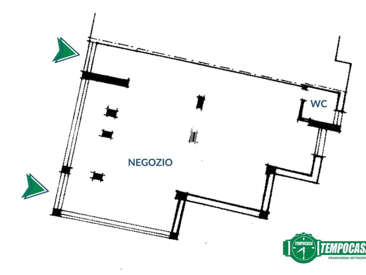 Negozio in Via Andrea Costa, Senigallia, {3} - Planimetria 1