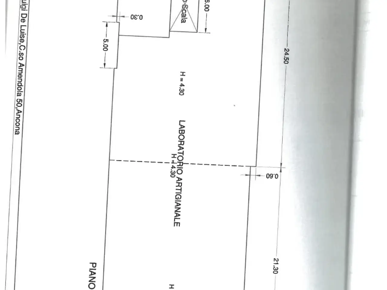 Capannone in Via Matteo Ricci, Ancona, {3} - Planimetria 1